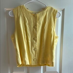 Abercrombie & Fitch Yellow Button-Front Blouse